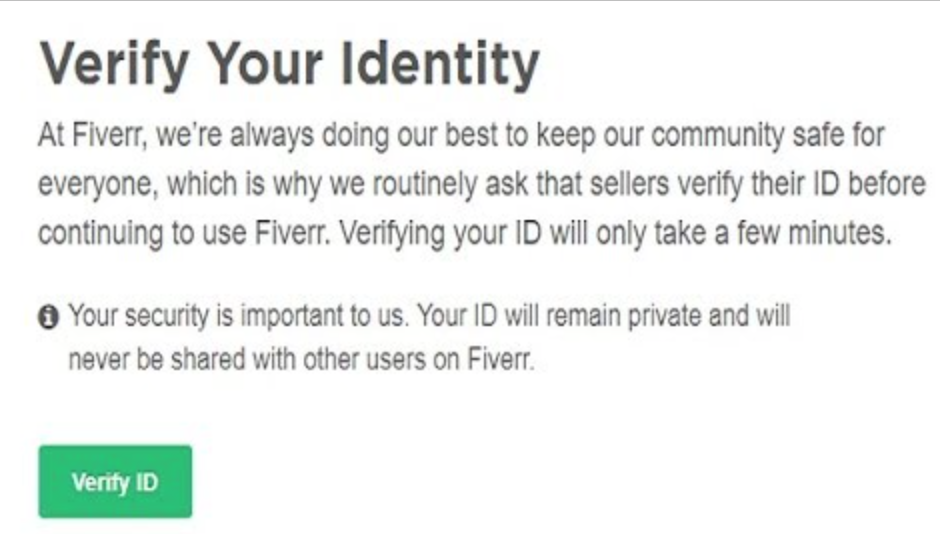 fiverr id verify