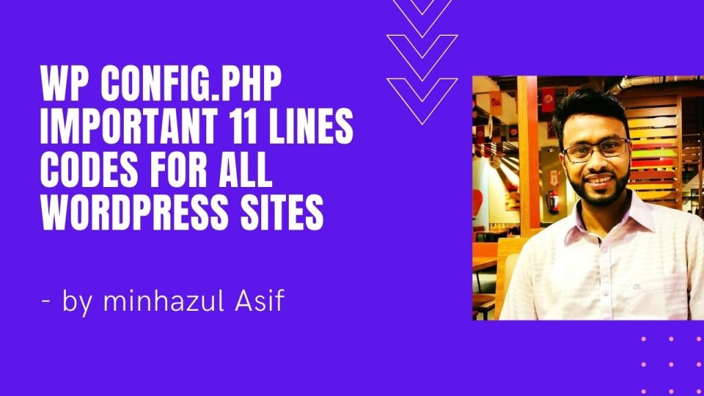 wp config.php important 11 lines codes for all wordpress sites
