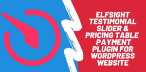 elfsight testimonial slider & pricing table + payment plugin WP