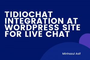 tidiochat integration at wordpress site for live chat