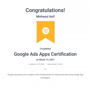 Google Ads Apps Certification Answers